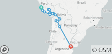  Peru, Bolivia &amp; Argentina Adventure - 23 destinations 