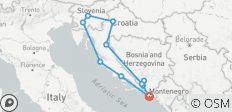  Croatia Self Drive Tour - From Dubrovnik to Dubrovnik - 11 destinations 