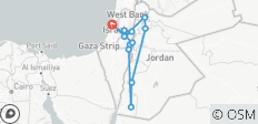  Israël, Petra &amp; Wadi Rum 9 daags avontuur (van Tel Aviv naar Jeruzalem) - 13 bestemmingen 