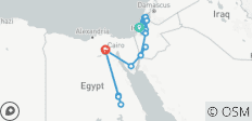  Mediterranean tour to Israel, Jordan, and Egypt 17 days - 43 destinations 