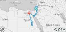  Mittelmeer-Reise nach Israel, Jordanien und Ägypten - 17 Tage - 23 Destinationen 