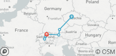  From Prague to Zurich - 7 destinations 