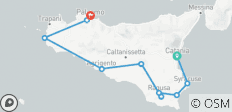  Mini Tour of Sicily from Catania to Palermo - 10 destinations 