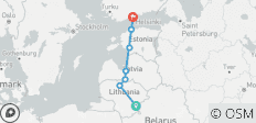  Das Beste aus dem Baltikum + Helsinki in 10 Tagen (Garantierte Abreise) - 7 Destinationen 