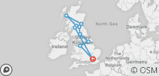  England und Schottland (Winter, Ende Glasgow, 9 Tage) - 10 Destinationen 
