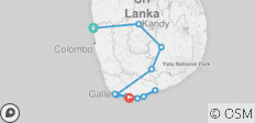  Sri Lanka Land &amp; Sea - 12 destinations 