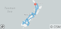  Neuseeland Rundreise ab Auckland - 32 Destinationen 
