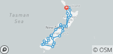  Total Aotearoa desde Auckland - mejor valorado por National Geographic - 32 destinos 