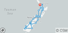  Neuseeland Rundreise ab Auckland - 35 Destinationen 
