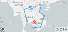  Circuit van Zuidoost-Azië, 31 dagen - 12 bestemmingen 