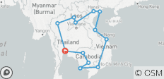  31-Day Southeast Asia Adventure: Thailand, Laos, Vietnam, and Cambodia - 13 destinations 