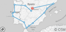  Das Beste von Spanien &amp; Portugal (Klassische Rundreise, Sommer, Ende Madrid, 15 Tage) - 15 Destinationen 