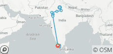  Le patrimoine du Rajasthan et la magie du Kerala - Inde du Nord et du Sud - 12 destinations 