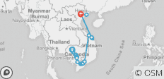 Von den Tempeln von Angkor bis zum Mekong-Delta und den Kaiserstädten (Hafen-zu-Hafen-Kreuzfahrt) - 22 Destinationen 