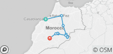  Marokko Erlebnisreise mit Kamelreiten in der Sahara Wüste - 12 Destinationen 