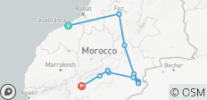  Marokko Erlebnisreise mit Kamelreiten in der Sahara Wüste - 12 Destinationen 