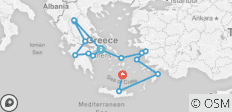 Greece Explorer &amp; Cruise - 14 Days - 15 destinations 