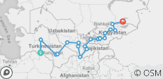  Die fünf Stans der Seidenstraße - 20 Destinationen 