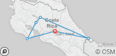  Basic Costa Rica: Coastlines &amp; Cloud Forests - 6 destinations 