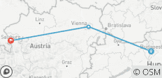  Budapest - Vienna - Salzburg - 3 destinations 