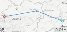  Budapest - Vienna - Salzburg - 3 destinations 