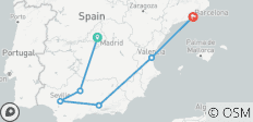  Circuito de 9 días De Madrid a Barcelona por Andalucía y la Costa Mediterránea - 6 destinos 
