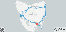  Super 7 - Sieben Tage Rundreise durch Tasmanien - 21 Destinationen 