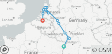  Kreuzfahrt auf dem Rhein von Straßburg nach Antwerpen (Hafen-zu-Hafen-Kreuzfahrt) - 13 Destinationen 