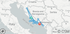  Kroatien, Bosnien &amp; Montenegro - Traditionelles Urlaubspaket - 14 Destinationen 