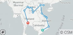  Vietnam, Laos &amp; Thailand – Buchten &amp; Bootsfahrten - 16 Destinationen 