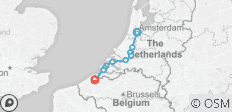  Radreise von Amsterdam nach Brügge - 10 Destinationen 