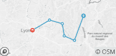  Rhone Radweg: Haute-Savoie nach Lyon - 6 Destinationen 