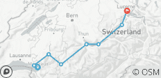  Swiss Lakes Cycle - 8 destinations 