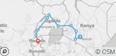  Gorillas &amp; Masai Mara - Accommodated - 10 destinations 