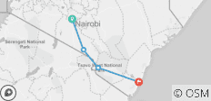  Vom Kilimandscharo nach Mombasa - 4 Destinationen 