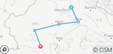  Gouden Driehoek &amp; Legaat Rajasthan - 5 bestemmingen 