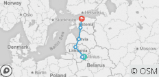  Höhepunkte der baltischen Staaten (garantierte Durchführung) - 8 Tagen - 7 Destinationen 