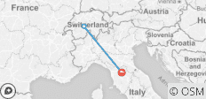  Florence To Interlaken &amp; Lake Como - Round-trip Transport Smart Pack - 3 destinations 