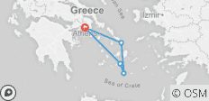  Greek Island Hopping (Standard, 11 Days) - 5 destinations 