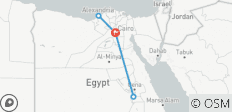  Wunderschönes Ägypten - 5 Tage - 7 Destinationen 
