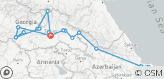  Aserbaidschan und Georgien Rundreise - 11 Tage - 18 Destinationen 