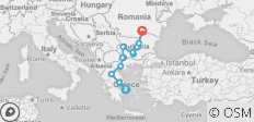  From Athens to Bucharest - 13 destinations 