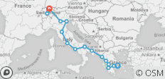  Griechenland, Italien und Schweiz - 17 Destinationen 