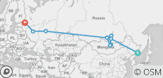  Beeindruckende Transsibirische Eisenbahn (Abfahrt Wladiwostok) - 9 Destinationen 