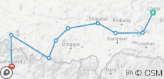  Lhasa nach Kathmandu Überland Kleingruppenreise - 7 Tage - 9 Destinationen 
