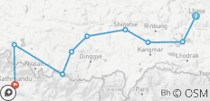  Circuito en grupo pequeño de 7 días de Lhasa a Katmandú por tierra - 9 destinos 