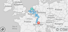  Romantic Rhine &amp; Moselle - Nijmegen (Start Amsterdam, End Zurich) - 16 destinations 