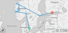  Spektakuläres Skandinavien 2022 (Start Kopenhagen, Ende Helsinki, 15 Tage) - 10 Destinationen 