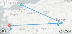  Kappadokien und Ephesos Rundreise ab Istanbul - 3 Tage (inkl. Inlandsflüge) - 14 Destinationen 