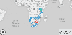  De Nairobi à Johannesburg - 74 jours Côte à côte - 40 destinations 
